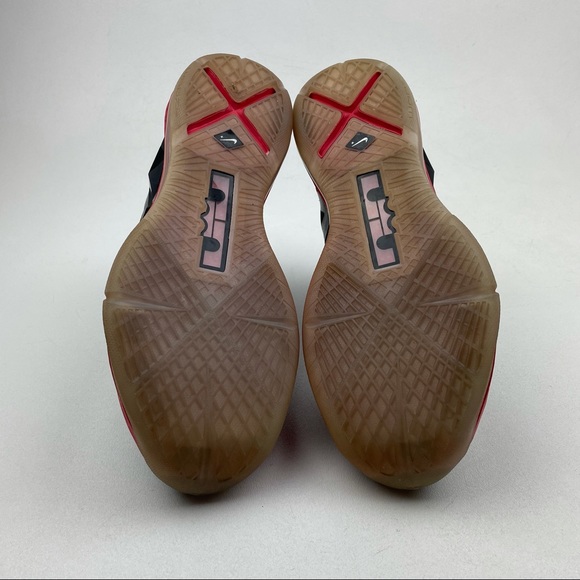 2012 NIKE LEBRON X 10 + PRESSURE BRED BLACK CHROME - Picture 7 of 7